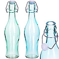 27823 Бутылка 0,500 л стекло с крышкой  LR (х24)цвет в ассортименте                                                                                                                                                                                            