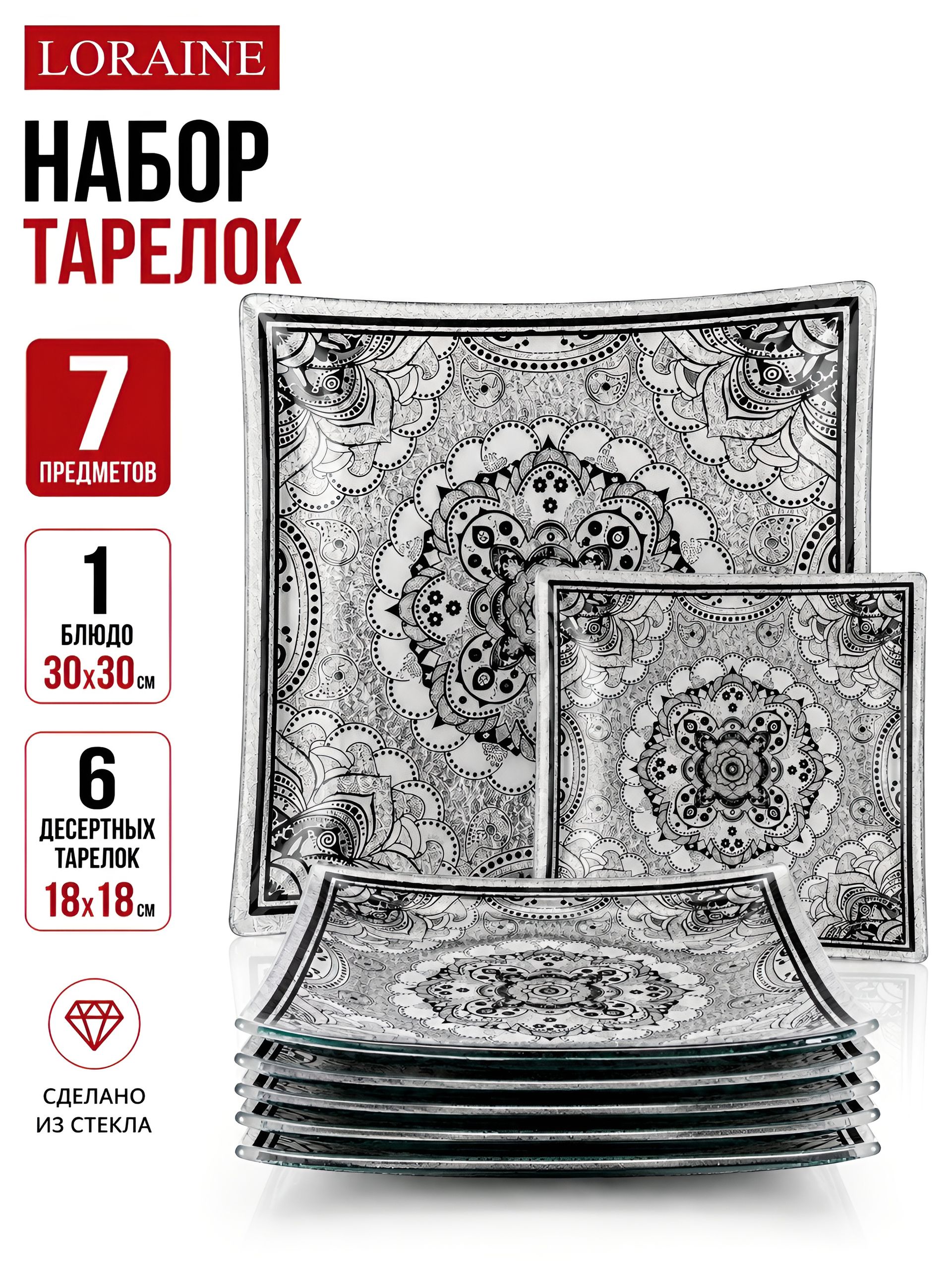 2005-01 Набор тарелок из 7 шт. (х8) 