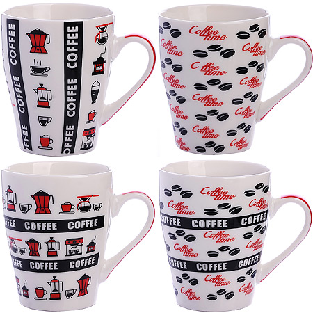 31237 Кружка 340 мл Coffee Time (мин.4 шт)LR (х36) 